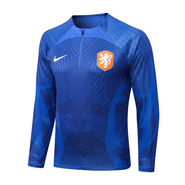 Trainings-Sweatshirt Niederlande Top 2023 Blau